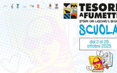 Il festival Tesori a Fumetti prosegue nelle scuole dal 21 al 28 ottobre con una serie di incontri in cui si parlerà del legame tra fumetti e letteratura con Marcello Lasio, Bruno Olivieri e Giacomo Pitzalis.